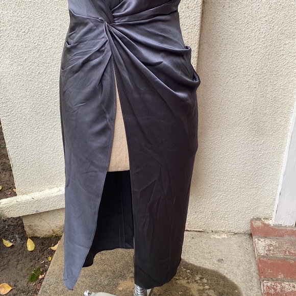 NWOT LAPOINTE from Neiman Marcus satin like long twist tunic top. Stunning! - Picture 5 of 12